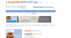 Desktop Screenshot of longislandweddings.com