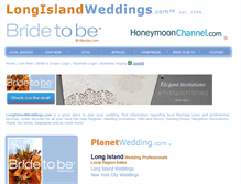 Tablet Screenshot of longislandweddings.com